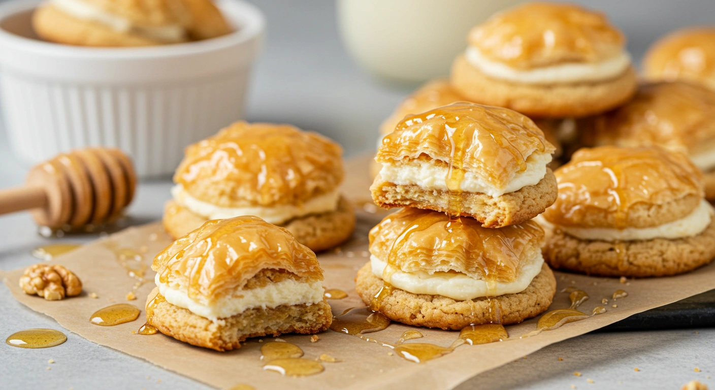 Irresistible Baklava Cheesecake Phyllo Cookies - tertiary view